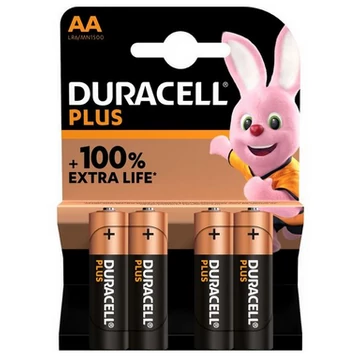 Duracell Elem AA 4-db-os Plus