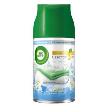 Air Wick Freshmatic automata légfrissítő spray utántöltő CRISP LINEN & LILAC 250 ml