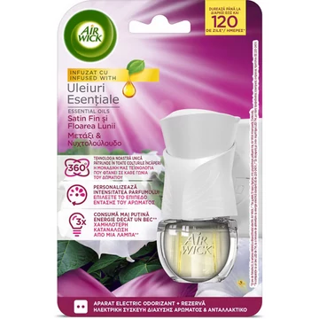 Air Wick Elektromos Készülék Utántöltővel 19 ml Bársonyos Szatén & Liliom