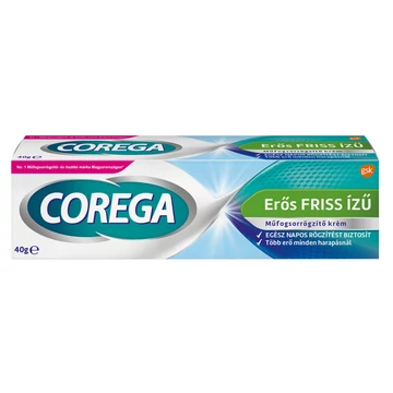 Corega Erős Friss ízű műfogsorrögzítő krém 40 g