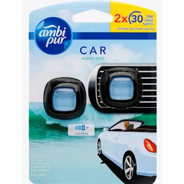 Ambi Pur Car Clip 2 ml Autóillatosító Ocean Mist (Bliszter duo pack)