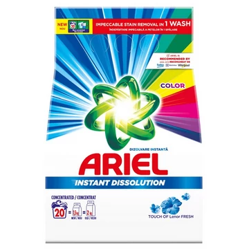 Ariel 1,5 kg Mosópor 20 mosás Color Touch of Lenor Fresh 
