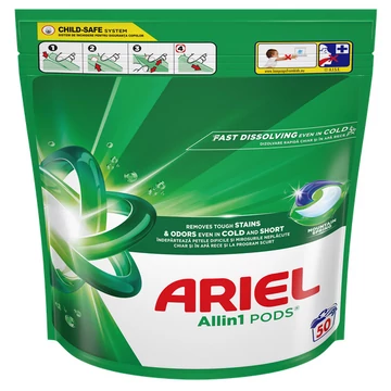Ariel 50 db Folyékony Kapszula 50 mosás All in 1 Mountain Spring