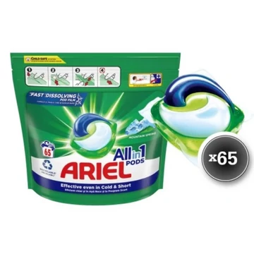 Ariel 65 db Folyékony Kapszula 65 mosás All in 1 Mountain Spring