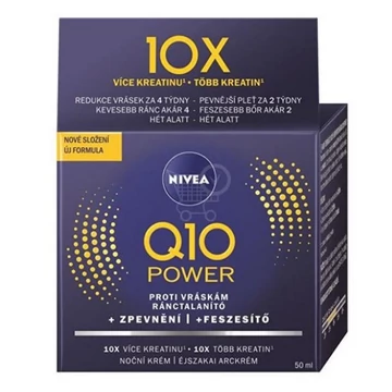 Nivea Arckrém Tégelyes 50 ml Q10 Power Anti-Wrinkle éjszakai