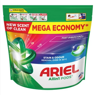Ariel 60 db Folyékony kapszula 60 mosás All in 1 Color