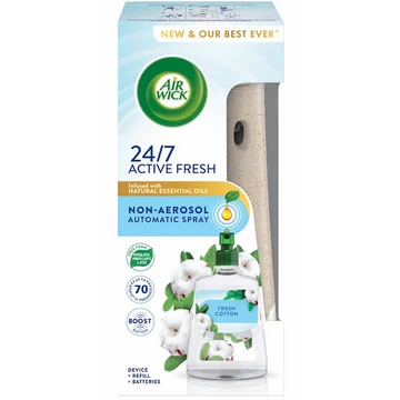 Air Wick Active Fresh Készülék és utántöltő 228 ml Friss Pamut