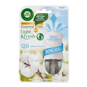Air Wick Elektromos Készülék Utántöltővel 19 ml  Friss Pamut