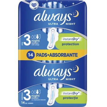 Always Ultra Day & Night (S3) Szárnyas Egészségügyi Betét 14 Db