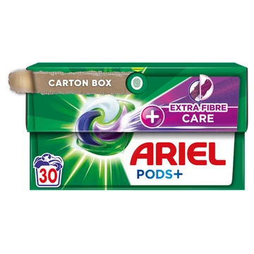 Ariel 30 db PODS+ Extra Fibre Care kapszulás mosószer, 30 mosás 