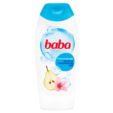 Baba krémtusfürdő körte és barackvirág illattal 400 ml