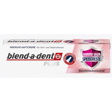 Blend A Dent műfogsorrögzítő krém 40 g Plus Premium Speisereste/Plus Food Barrier /öntapadó krémes védőréteg ételmaradék ellen/