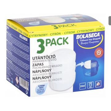 BOLASECA PÁRAMENTESÍTŐ UTÁNTÖLTŐ TABLETTA 3 X 450GR CITROM