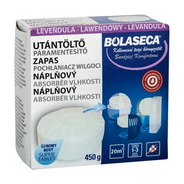 BOLASECA PÁRAMENTESÍTŐ UTÁNTÖLTŐ TABLETTA 450 GR LEVENDULA