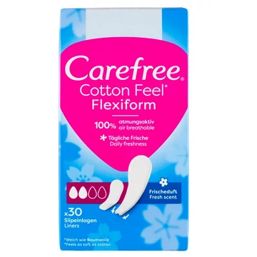 CAREFREE Tisztasági betét 30DB FLEXI FORM FRESH