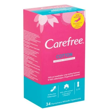 CAREFREE Tisztasági betét 34DB COTTON