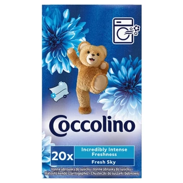 Coccolino Fresh Sky illatosító kendő szárítógéphez 20 db