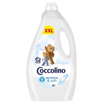 Coccolino 3000 ml 120 mosás Sensitive & Soft Öblítőkoncentrátum 