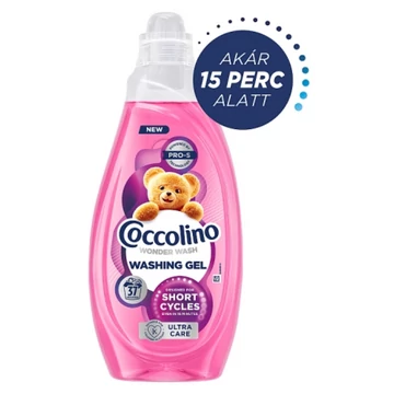 COCCOLINO Wonder Wash Mosógél Gyors mosáshoz Ultra Care 37X 1,48 L