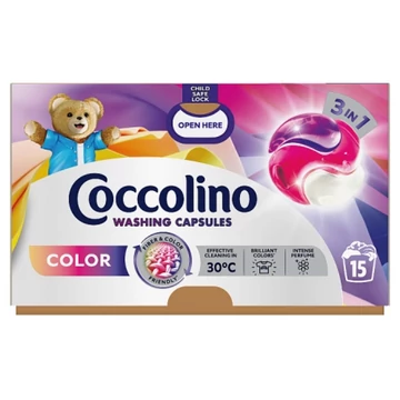 Coccolino Color 3in1 mosókapszula 15 mosás 259,5 g