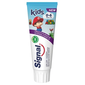 Signal Kids Super Mario gyümölcsös ízű fogkrém 0-6 év 75 ml 