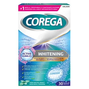 COREGA TABS 30DB PROTÉZIS TISZTÍTÓ 4IN1 WHITENING