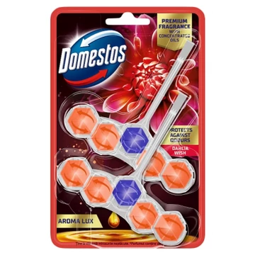 Domestos Aroma Lux Dahlia Wish WC frissítő blokk 2 x 50 g