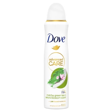 DOVE Deo Spray 150 ml Advanced Care Matcha Green Tea &amp; Sakura Blossom izzadásgátló