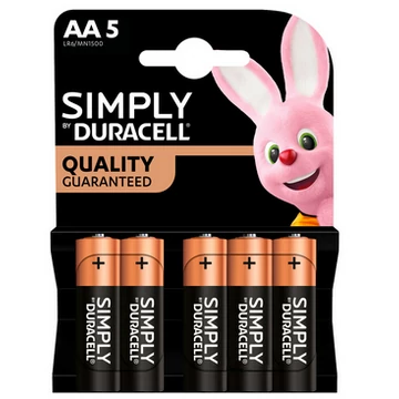 DURACELL ELEM AA 5 DB-OS SIMPLY