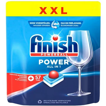 Finish Mosogató Tabletta 57 mosás 57 db All in 1 Power Regular