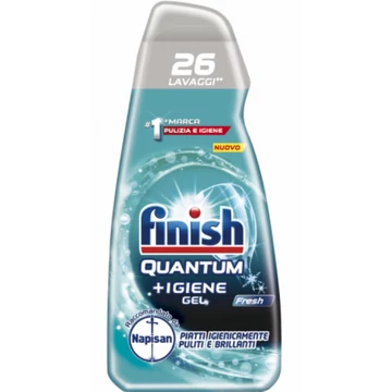 Finish Folyékony mosogatószer gépi 26 mosás 560 ml Quantum higiene Fresh Lemon