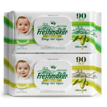 FRESHMAKER 90 LAPOS OLIVA OLAJOS NEDVES TÖRLŐKENDŐ VISSZAZÁRHATÓ