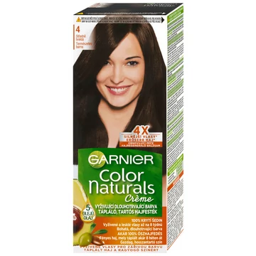 GARNIER Color Naturals tartós hajfesték - 4 Természetes barna