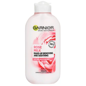 GARNIER Naturals Botanical nyugtató Arctisztító Tej Rózsavízzel 200 ml