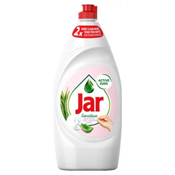 Jar 900 ml Sensitive Aloe Vera &amp; Pink Jasmine Folyékony Mosogatószer, Kézkímélő