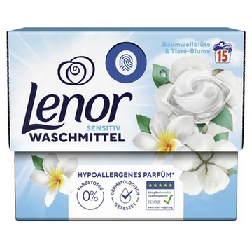 Lenor Folyékony Kapszula 15 mosás 15 db All in 1 Sensitive