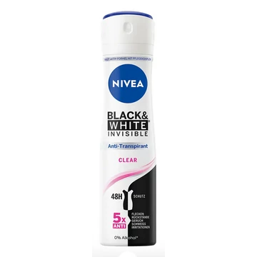 NIVEA Deo Spray 150 ml Black & White Invisible Clear Izzadásgátló