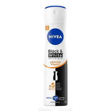 NIVEA Deo Spray 150 ml Black &amp; White Invisible Ultimate Impact Izzadásgátló