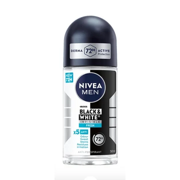 NIVEA Men Golyós Dezodor 50 ml Black &amp; White Invisible Fresh Izzadásgátló