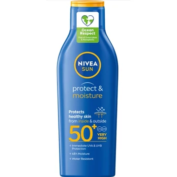 Nivea Sun Sunscreen Naptej 200ml Protection &amp; Care SPF50+ 