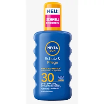 Nivea Sun Sunscreen Naptej Spray 200ml Protection&amp;Care SPF30 