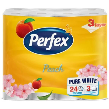 Perfex Toalett Papír 24 tekercs 3 réteg  Barack
