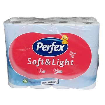 PERFEX Eü. Papír  24 Tekercs 3 Réteg Soft &amp; Light