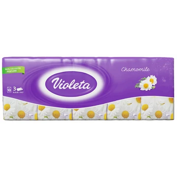 Violeta Papírzsebkendő 3 Réteg 10 x 10 db Kamilla