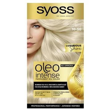 Syoss Oleo Intense tartós hajfesték 10-50 Hamvas szőke