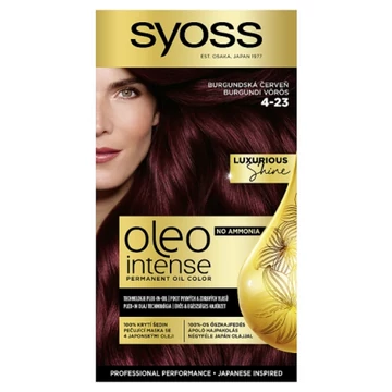 Syoss Oleo Intense tartós hajfesték 4-23 Burgundi vörös