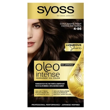 Syoss Oleo Intense tartós hajfesték 4-86 Csokoládé barna
