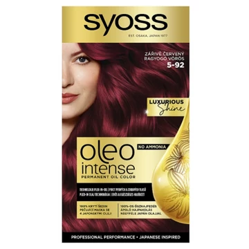 Syoss Oleo Intense tartós hajfesték 5-92 Ragyogó vörös