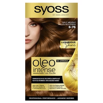 Syoss Oleo Intense tartós hajfesték 6-76 Meleg rézvörös