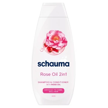 Schauma 2 az 1-ben Sampon Rózsaolajjal 400 ml